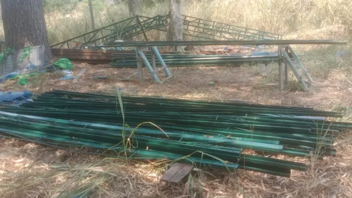 Estrutura metálica semi uso resistente