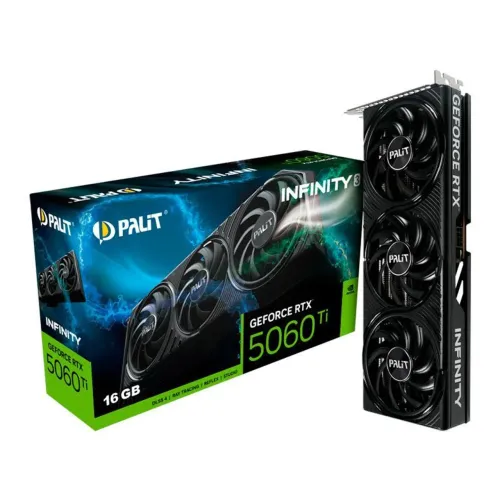 Placa de vídeo RTX 5060 Ti 16GB Palit Infinity 3 Triple Fan
