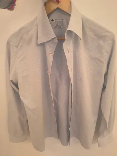 Camisa Social Dudalina Original Azul Clara Algodão Egípcio Tam. P (38)