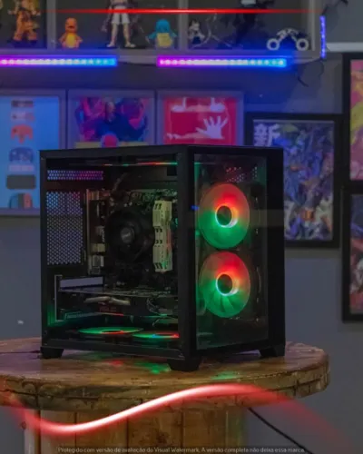 PC Gamer Ryzen 5 3400G, 16GB, SSD 240GB, GTX 1060 5GB, Gabinete com 6 Fans, Fonte 450W