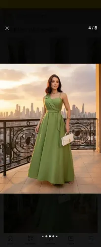 Vestido verde oliva festa, madrinha, formatura