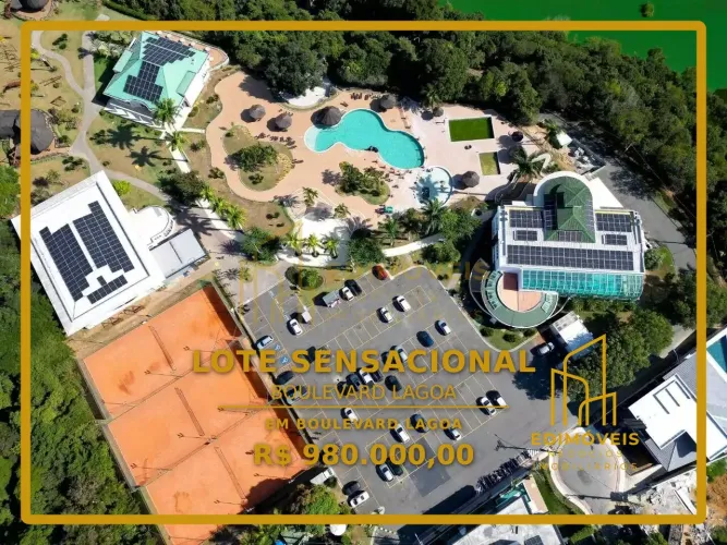 Lote em Condomínio com Clube de Lazer no Boulevard Lagoa, Serra
