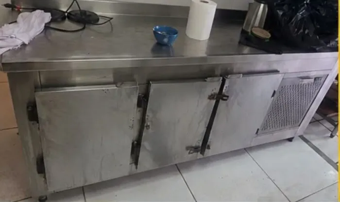 Balcão de aço inox
