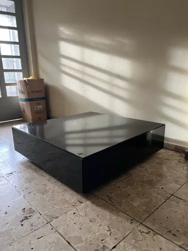 Centro de mesa preto mdf 