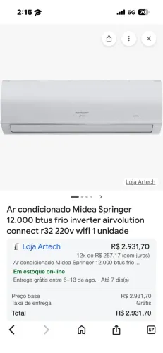 Ar condicionado split