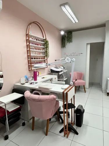 Mesa de manicure em L , 100% MDF 