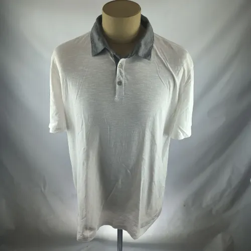 Camisa polo Calvin Klein original branca e cinza 100% algodão (aceito troca)