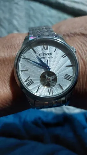 Citizen cidadão automático aço inox cristal safira seminovo na garantia