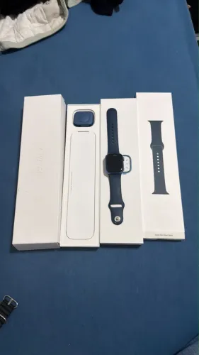 Apple Watch series 7 seminovo completo com caixa