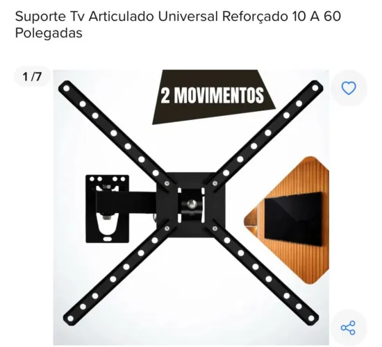 Suporte articulado para Tv até 55?
