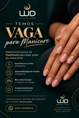 Vaga para manicure