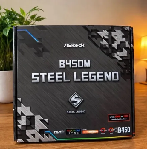 Placa Mãe ASRock B450M Steel Legend, Chipset B450, AMD AM4, mATX, DDR4