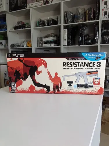 Vendo Caixa Kit Resistance 3: "DOOMSDAY" América Latina Ps3 Semi novo 