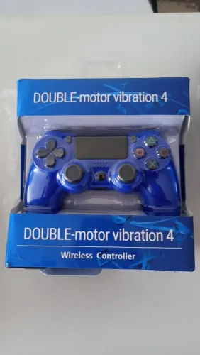 Controle ps4/pc/smartv/celular LACRADO(NA COR AZUL)