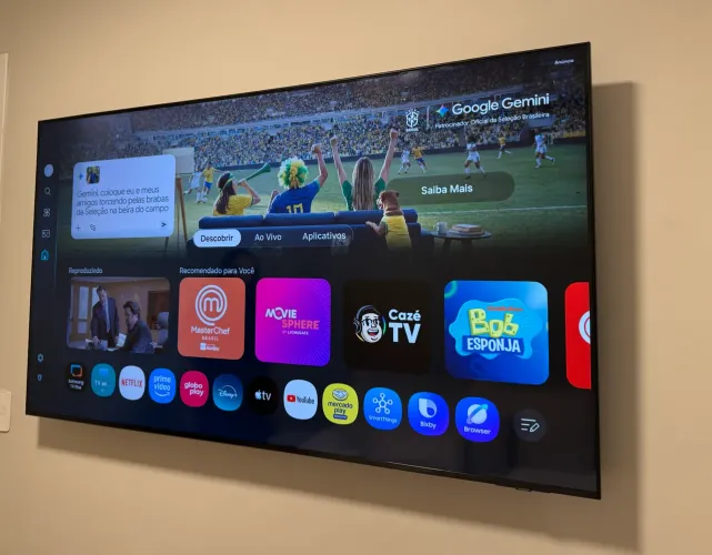 Smart TV Samsung Crystal UHD 65 pol 4K | Apenas 4 meses de uso | Estado de Nova