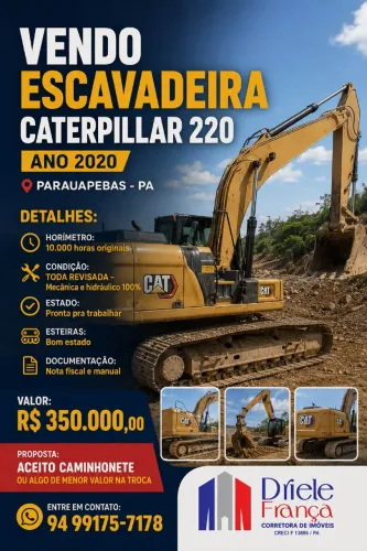 Escavadeira a venda
