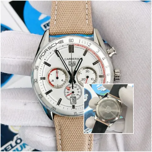 RELÓGIO PORSCHE CARRETA FUNDO BRANCO CHRNOGRAPH