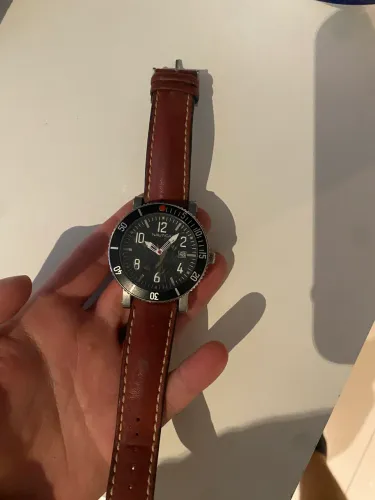 Relógio Masculino Nautica N12511 Aço Inox 100m - Pulseira Couro