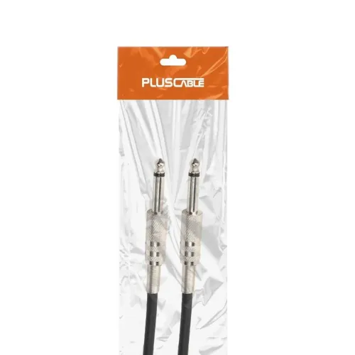 Cabo p10/p10 com 3 metros para violão ou guitarra elétrica,  plus cable.