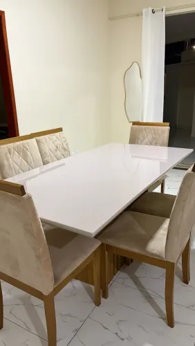 Mesa 6 cadeiras 100% madeira