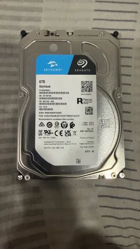 Hd 6 tb seagate skyhawk - 100% saúde - usado.