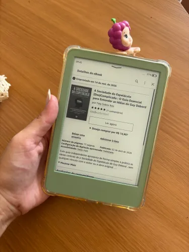 Kindle 2025 Verde 16GB + Capinha Estado Novo