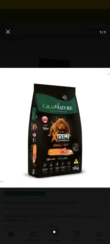 Ração super Premium cães porte P 12kg