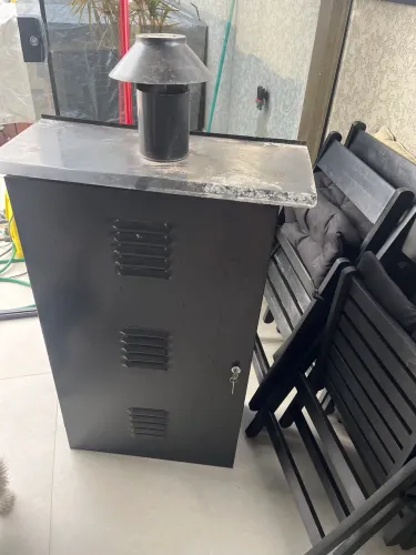 Protetor para aquecedor preto 90x50x24 completo