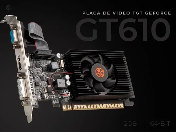 Placa de vídeo TGT GFORCE GT 610 2gb