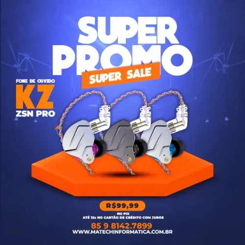 Fone de Ouvido KZ ZSN PRO
