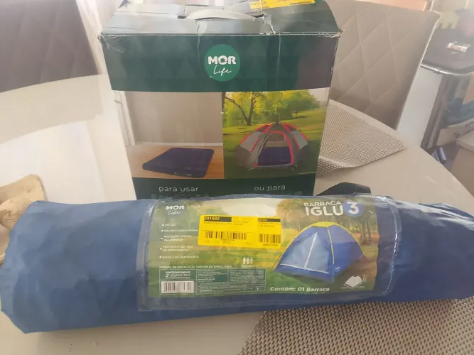 Vendo barraca e colchão inflável novos 