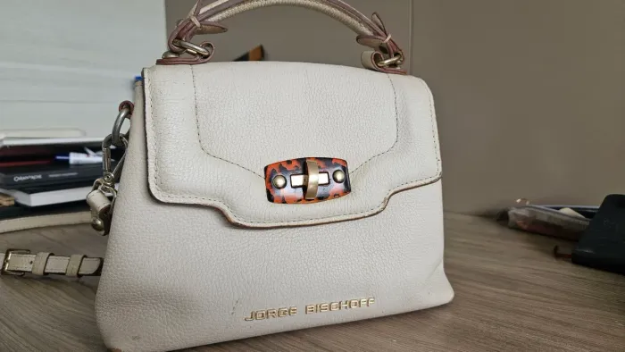Bolsa Jorge Bischoff usada offwhite