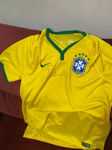 Camisa do brasil autografada original