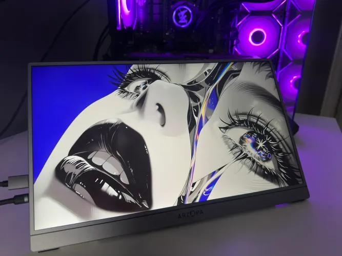 Monitor Portátil Arzopa Z3FC 16? QHD 2.5K - 180HZ IPS Gamer - NA CAIXA COMPLETO