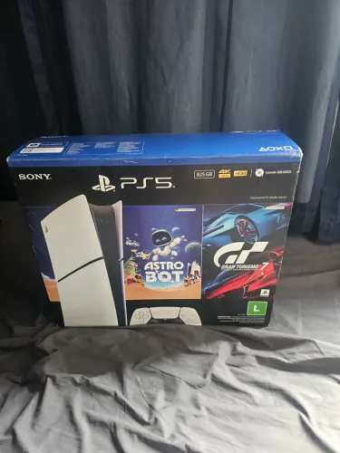 PS5 NA CAIXA, PLAYSTATION 5 SLIM NA CAIXA 800GB COM CONTROLE PERFEITO PARA O GTA 6