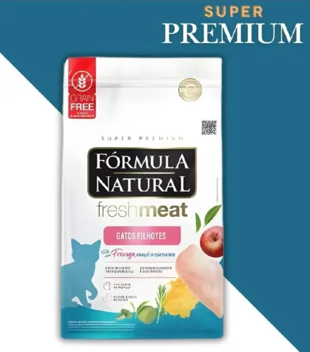 0505 g ração formula natural freash meat gatos filhotes sabor frango
