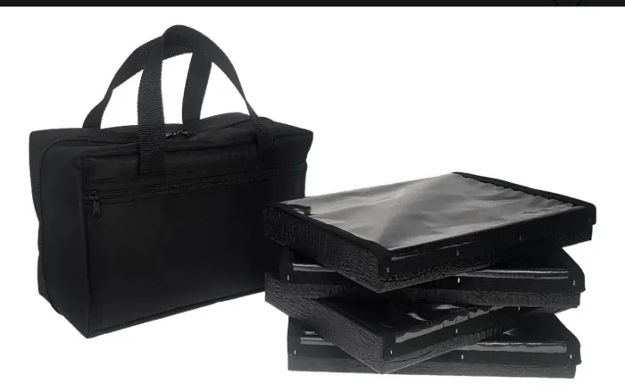 Bolsa Com 4 Bandejas Para Joias E Bijuterias