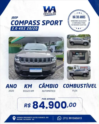 Jeep Compass Sport 2.0 4X2 Flex 16V Aut. 2020