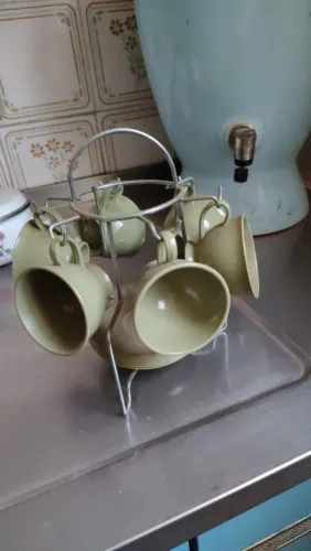 Conjunto de xícaras de plastico