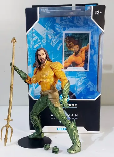 Action Figure Aquaman Liga da Justiça Snyder Cut Mcfarlane 18cm
