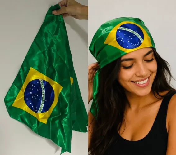 Lenço Bandana Brasil Copa do Mundo 
