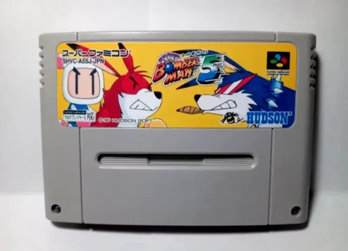 Cartucho super bomberman 5 para super Nintendo