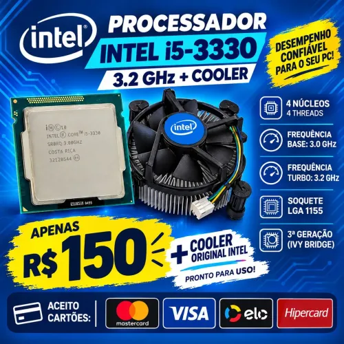 Processador Intel Core i5 3330 + Cooler