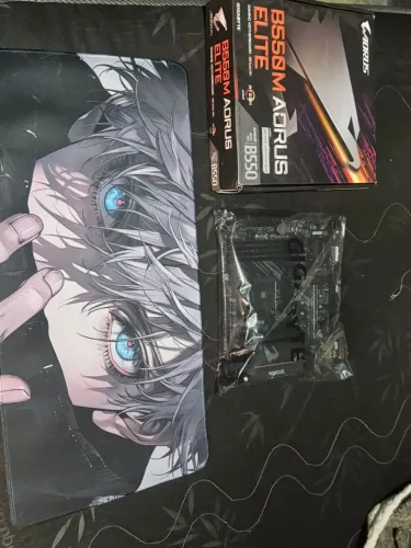 PLACA MÃE B550 + MOUSE PAD , NUNCA USEI ANTES !!!!!