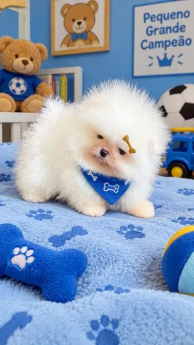 Spitz alemão Lulu da Pomerânia macho ursinho