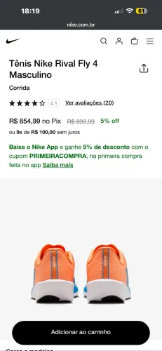 Tênis de Corrida Nike TAM41