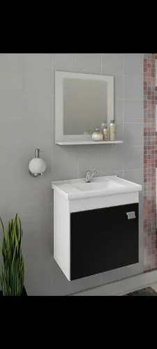 Kit para seu banheiro pia com armário e espelho 