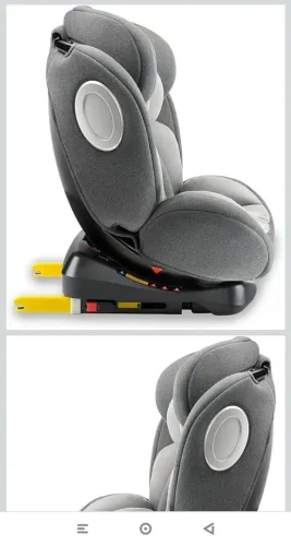 Cadeira Para Auto 0-36 Kgs Isofix Com Rotacao Snugfix Preta e Cinza Litet - BB455<br>
