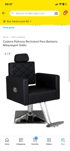 Salão completo 2cadeiras reclinável,lavatório,maca de maquiagem cadeira manicure