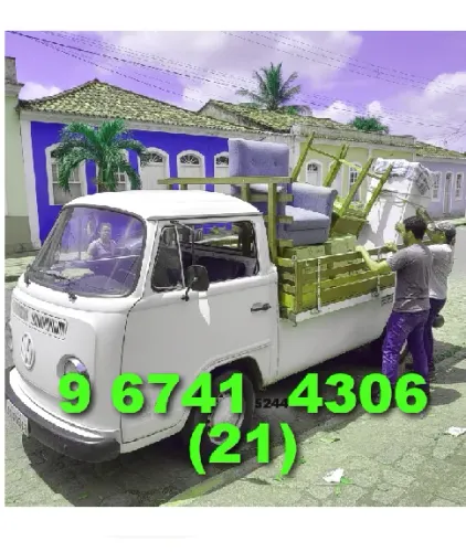 Frete (21) 9/6741/4306 em Bangu, Realengo, Campo Grande, Padre Miguel e Deodoro em Sábado